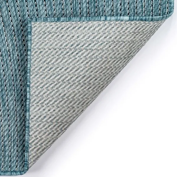 Outdoor Rugs-Kirkland's Home Aqua Intertwine Indoor/Outdoor Area Rug, 7X9 Blue