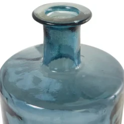 Vases-Kirkland's Home Aquamarine Tall Bottle Decorative Vase Blue