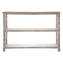 Entryway Furniture-Kirkland's Home Arch Sides Cathedral Console Table White