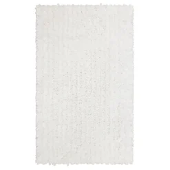 Bathroom Rugs-Kirkland's Home Arctic Lofty Pile Chenille Bath Mat, 45 In. White
