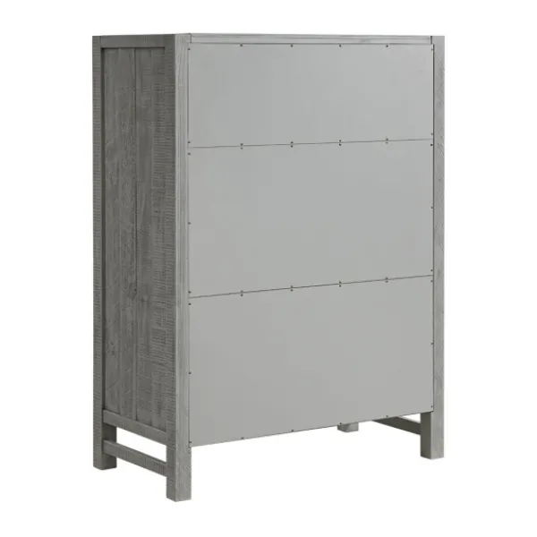 Dressers & Chests-Kirkland's Home Arden Wood 5-Drawer Chest Gray