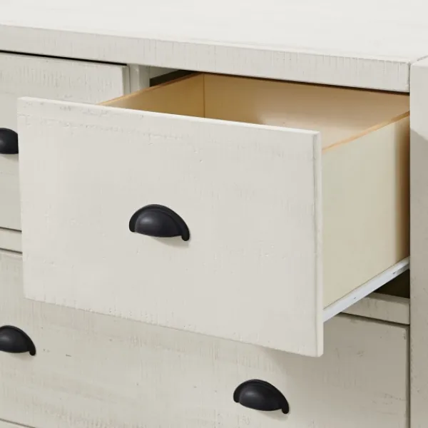 Dressers & Chests-Kirkland's Home Arden Wood 5-Drawer Chest White