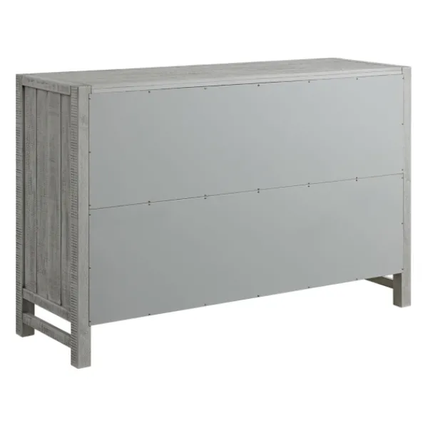 Dressers & Chests-Kirkland's Home Arden Wood 6-Drawer Dresser Gray