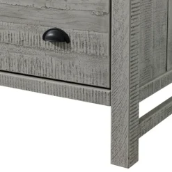 Dressers & Chests-Kirkland's Home Arden Wood 6-Drawer Dresser Gray