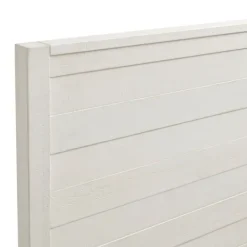 Beds & Headboards-Kirkland's Home Arden Wood Panel King Bed White