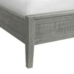 Beds & Headboards-Kirkland's Home Arden Wood Panel King Bed Gray