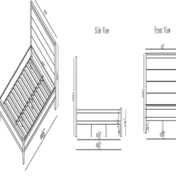 Beds & Headboards-Kirkland's Home Arden Wood Panel Queen Bed White