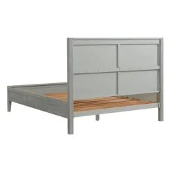 Beds & Headboards-Kirkland's Home Arden Wood Panel Queen Bed Gray