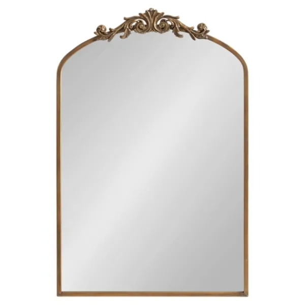 Decorative Mirrors-Kirkland's Home Arendahl Arched Mirror, 24X36 In. Gold