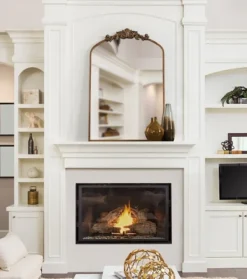 Decorative Mirrors-Kirkland's Home Arendahl Arched Mirror, 24X36 In. Gold