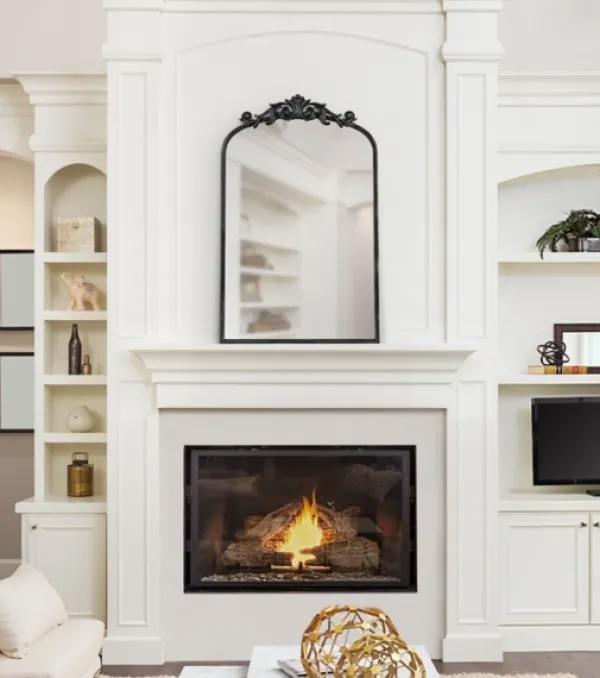 Decorative Mirrors-Kirkland's Home Arendahl Arched Mirror, 19X31 In. Black