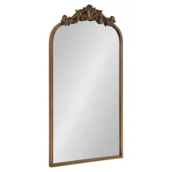 Decorative Mirrors-Kirkland's Home Arendahl Arched Mirror, 19X31 In. Gold