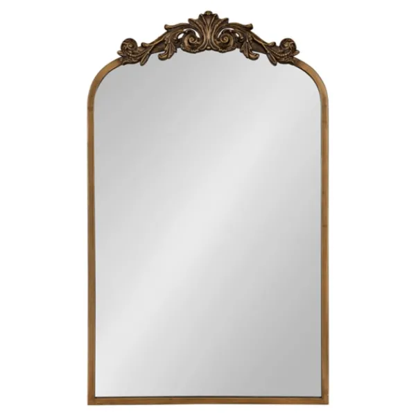 Decorative Mirrors-Kirkland's Home Arendahl Arched Mirror, 19X31 In. Gold