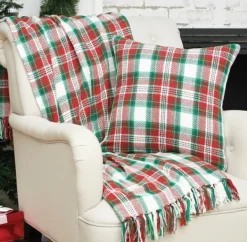Blankets & Throws-Kirkland's Home Arlington Christmas Throw Blanket Red/Green