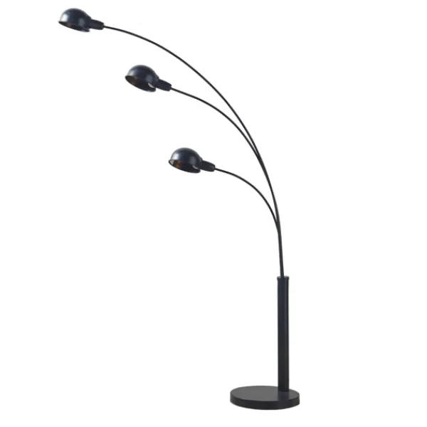 Floor Lamps-Kirkland's Home 3-Arm Adjustable Floor Lamp Black
