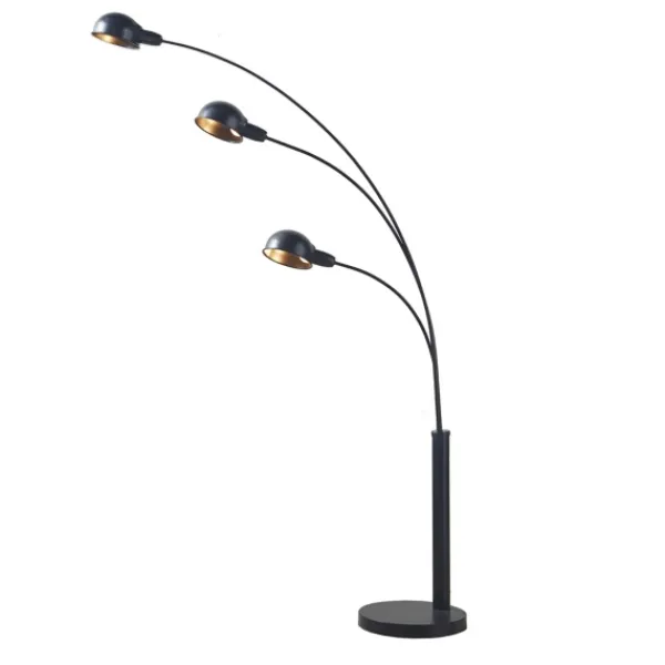 Floor Lamps-Kirkland's Home 3-Arm Adjustable Floor Lamp Black