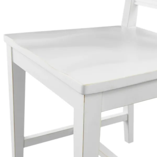 Dining Chairs-Kirkland's Home Armless Slat Back 2-Pc. Dining Chair Set White