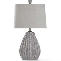 Table Lamps-Kirkland's Home Arther Aged Stone Table Lamp Tan