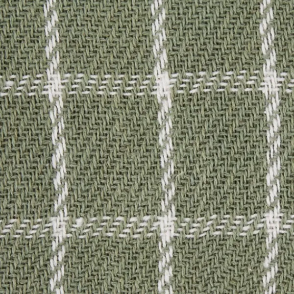 Blankets & Throws-Kirkland's Home Artichoke Plaid Fringed Throw Green