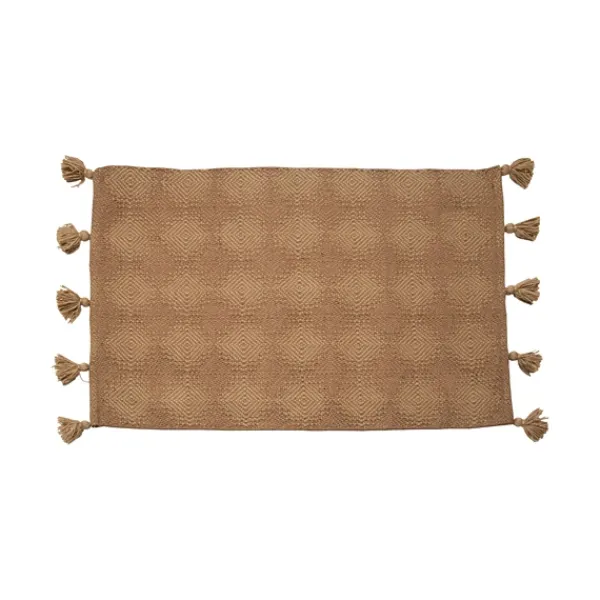 Outdoor Rugs-Kirkland's Home Artisanal Geometric Outdoor Scatter Rug Brown