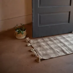 Outdoor Rugs-Kirkland's Home Artisanal Geometric Outdoor Scatter Rug Brown