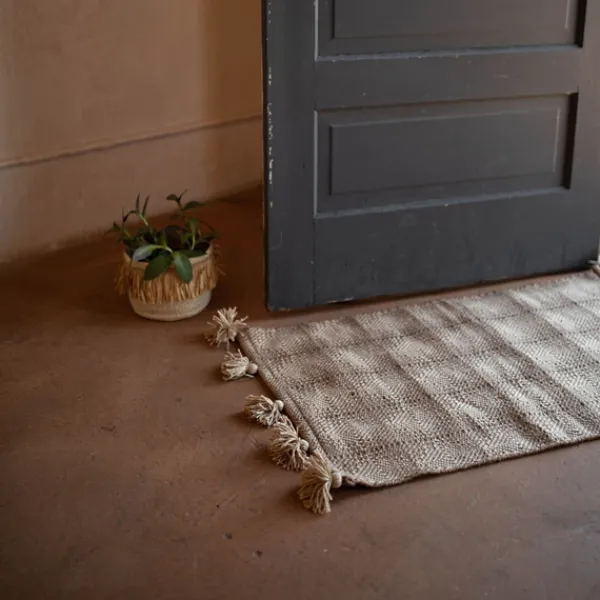 Outdoor Rugs-Kirkland's Home Artisanal Geometric Outdoor Scatter Rug Brown