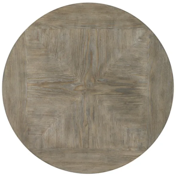 Accent & End Tables-Kirkland's Home Ash Round Nailhead Side Table Gray