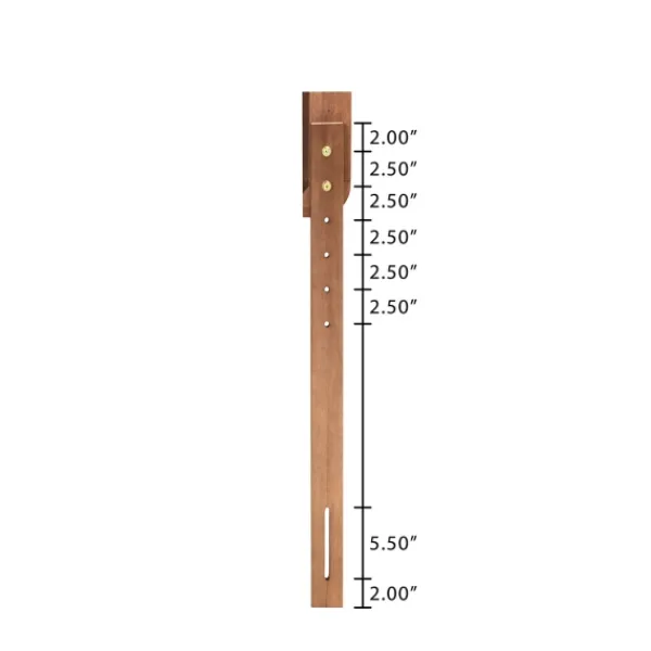 Beds & Headboards-Kirkland's Home Ash Walnut Wood Panel Twin Headboard Brown
