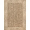 Outdoor Rugs-Kirkland's Home Asia Stripe Border Outdoor Rug, 8X10 Brown