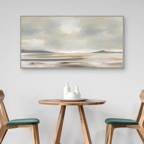 Canvas Art-Kirkland's Home At Peace Framed Canvas Art Print Gray