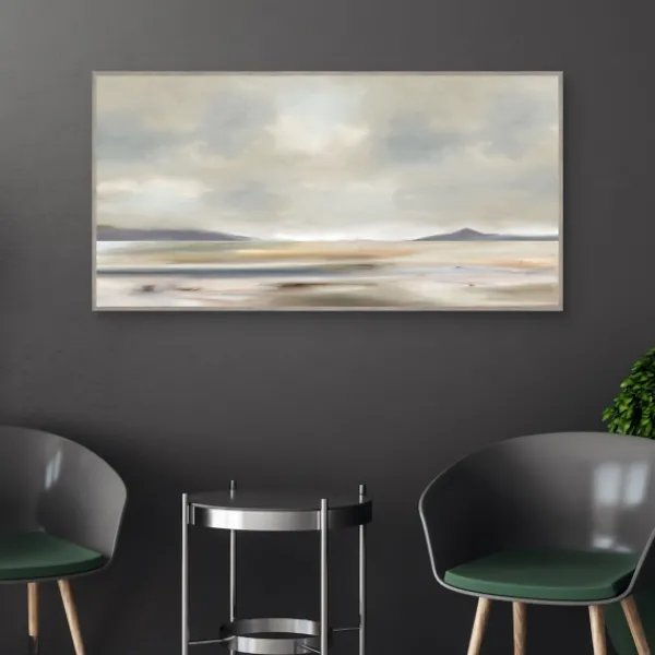 Canvas Art-Kirkland's Home At Peace Framed Canvas Art Print Gray