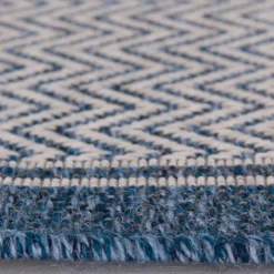 Outdoor Rugs-Kirkland's Home Auckland Chevron Outdoor Area Rug, 5X7 Blue