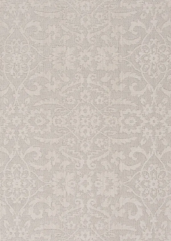 Outdoor Rugs-Kirkland's Home Auckland Damask Outdoor Area Rug, 7X9 Gray