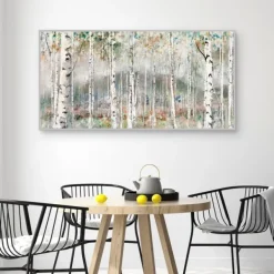 Canvas Art-Kirkland's Home Autumn Grace Framed Giclee Canvas Art Print Green/Gray