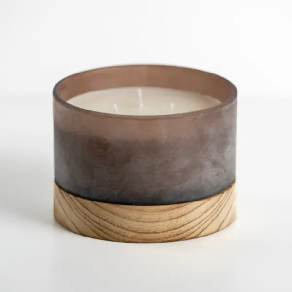 Candles-Kirkland's Home Autumn Oak And Musk Triple Wick Jar Candle, 14 Oz. Brown