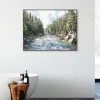 Framed Art-Kirkland's Home Away From It All Framed Wall Art Blue/Tan/Pink