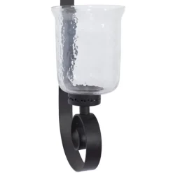 Sconces-Kirkland's Home Axel Black Iron Scroll Sconce