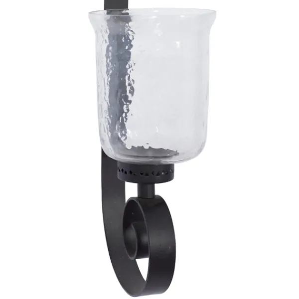 Sconces-Kirkland's Home Axel Black Iron Scroll Sconce