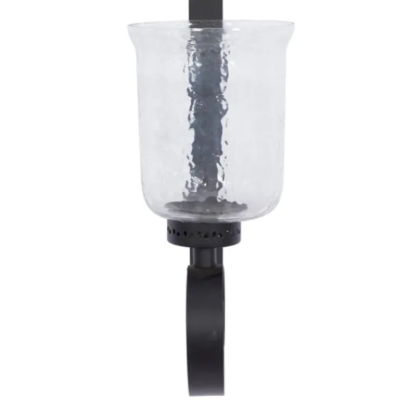 Sconces-Kirkland's Home Axel Black Iron Scroll Sconce