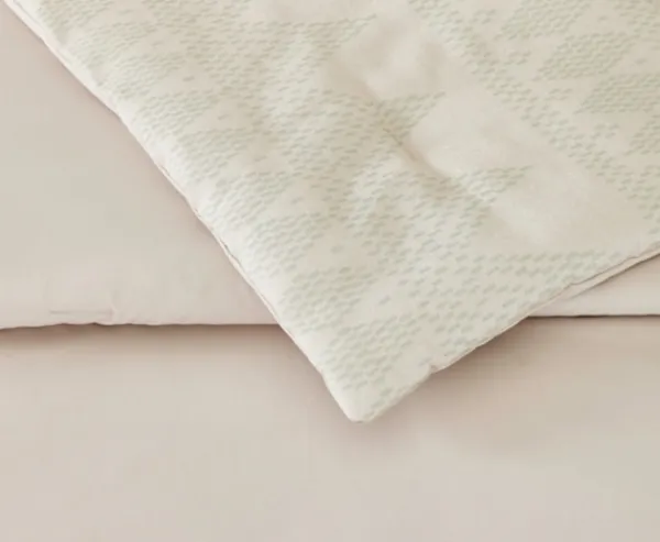 Duvets-Kirkland's Home Ayesha Curry Woven Diamonds King 3-Pc. Duvet Set Tan/Ivory