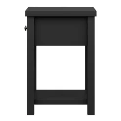 Accent & End Tables-Kirkland's Home Bailie Wooden Side Table Black