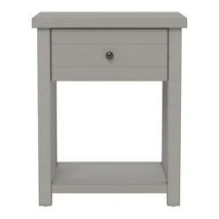 Accent & End Tables-Kirkland's Home Bailie Wooden Side Table Gray