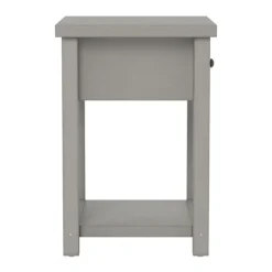 Accent & End Tables-Kirkland's Home Bailie Wooden Side Table Gray