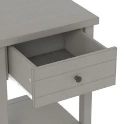 Accent & End Tables-Kirkland's Home Bailie Wooden Side Table Gray