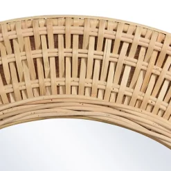 Decorative Mirrors-Kirkland's Home Bamboo Breeze Woven Wall Mirror