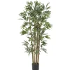 Trees & Topiaries-Kirkland's Home Bambusa Bamboo Silk Tree, 4 Ft.
