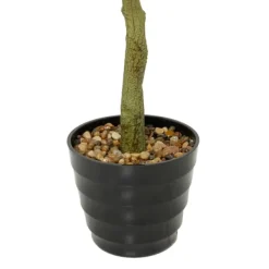 Trees & Topiaries-Kirkland's Home Banyan Tree In Ribbed Rock Planter