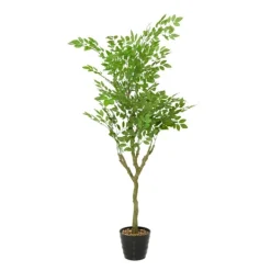 Trees & Topiaries-Kirkland's Home Banyan Tree In Ribbed Rock Planter
