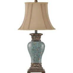 Table Lamps-Kirkland's Home Barbados Blue Traditional Table Lamp Tan