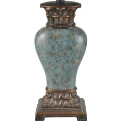 Table Lamps-Kirkland's Home Barbados Blue Traditional Table Lamp Tan
